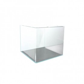 cuve DUPLA nano cube 80L - 45x45x40cm - bords arrondis - verre extra blanc