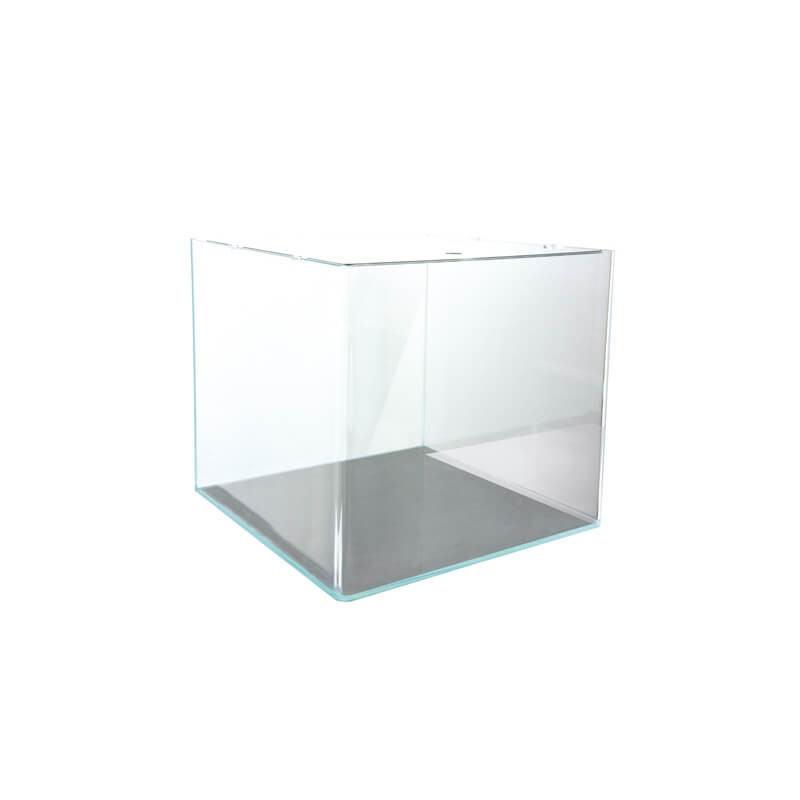 cuve DUPLA nano cube 80L - 45x45x40cm - bords arrondis - verre extra blanc