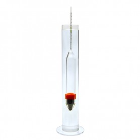 Densimètre (aéromètre) flotant 26 cm + cylindre de mesure – GROTECH