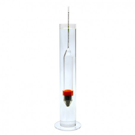 Densimètre (aéromètre) flotant 26 cm + cylindre de mesure – GROTECH