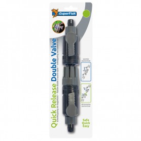 Vanne double avec raccord rapide pour tuyau souple 12-16mm