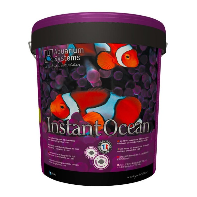 AQUARIUM SYSTEMS – Instant océan seau de 20 kg / 600L