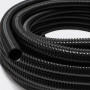 Tuyau cannelé noir diam. 25, le ml