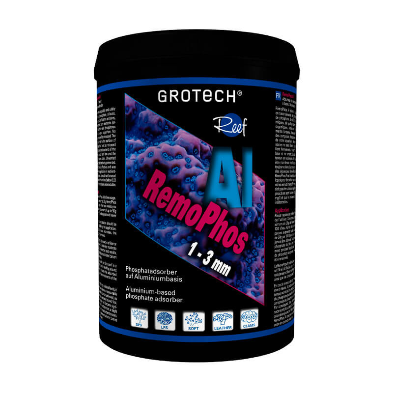Résine anti phosphates - GROTECH - RemoPhos AL - 1-3mm - 1000ml