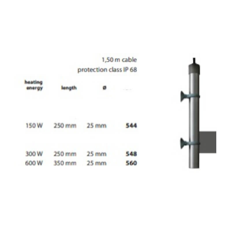 SCHEGO - Chauffage titane - 600W