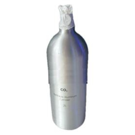 Bouteille CO2 aluminium – 2kg - rechargeable - pleine