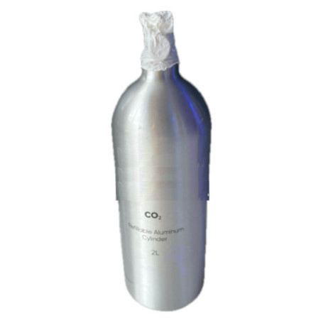 Bouteille CO2 aluminium – 2kg - rechargeable - pleine