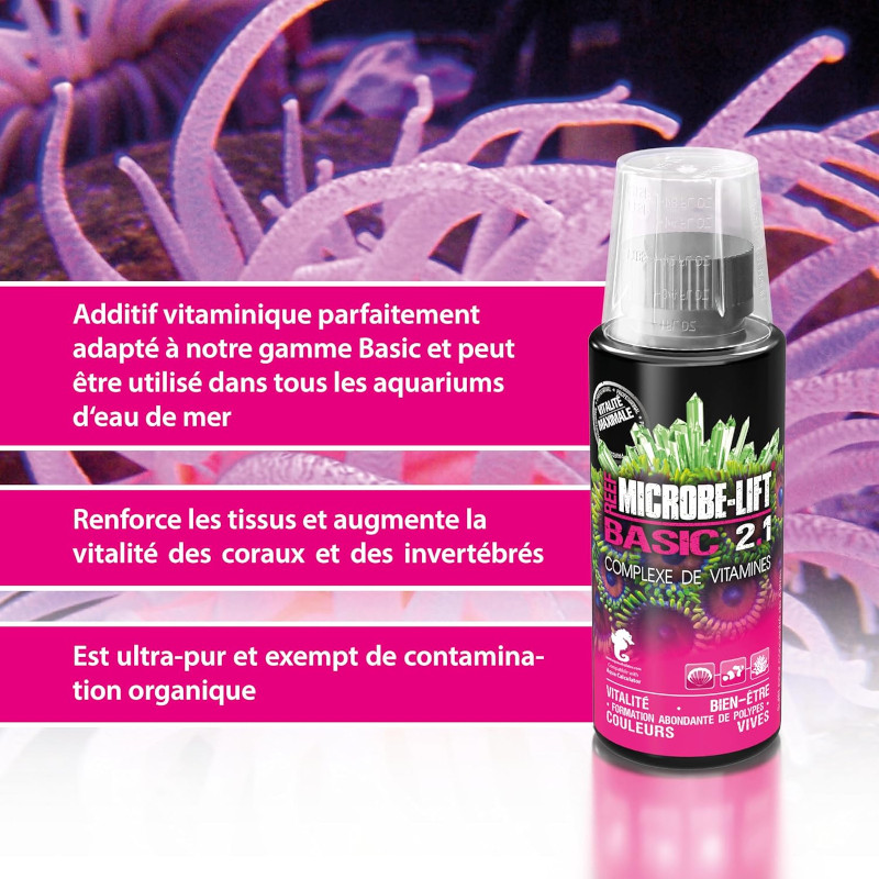 MICROBE LIFT - Basic 2.1 - Complexe de vitamines - 118ml
