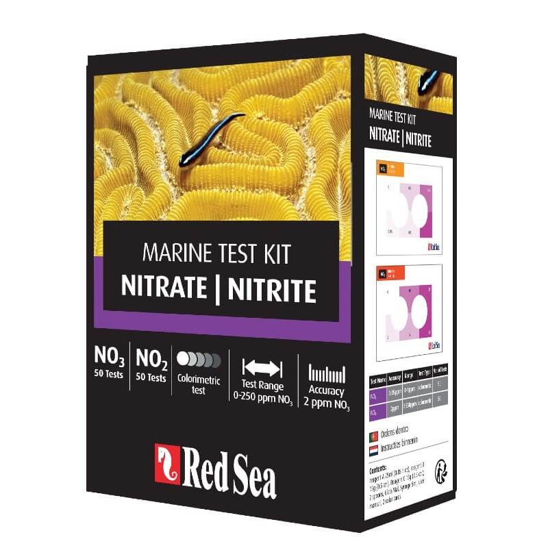 RED SEA Marine Care Nitrite/Nitrate Test Kit – Test NO2 NO3 aquarium eau de mer