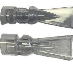 Sortie bec de canard orientable transparente - 25mm (lot de 2)