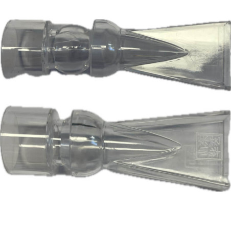 Sortie bec de canard orientable transparente - 25mm (lot de 2)