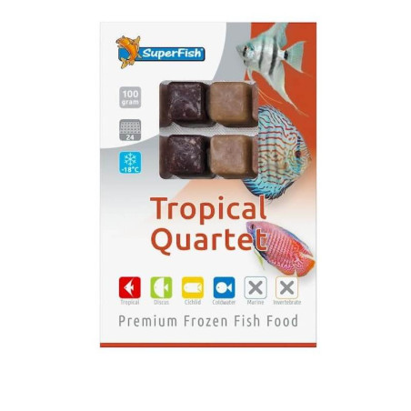 Tropical Quartet congelé, plaquette de 100g