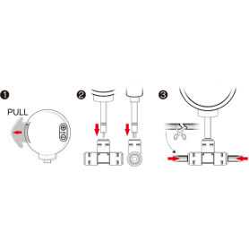 TDS mètre digital en ligne – 2 sonde + raccords de connexions