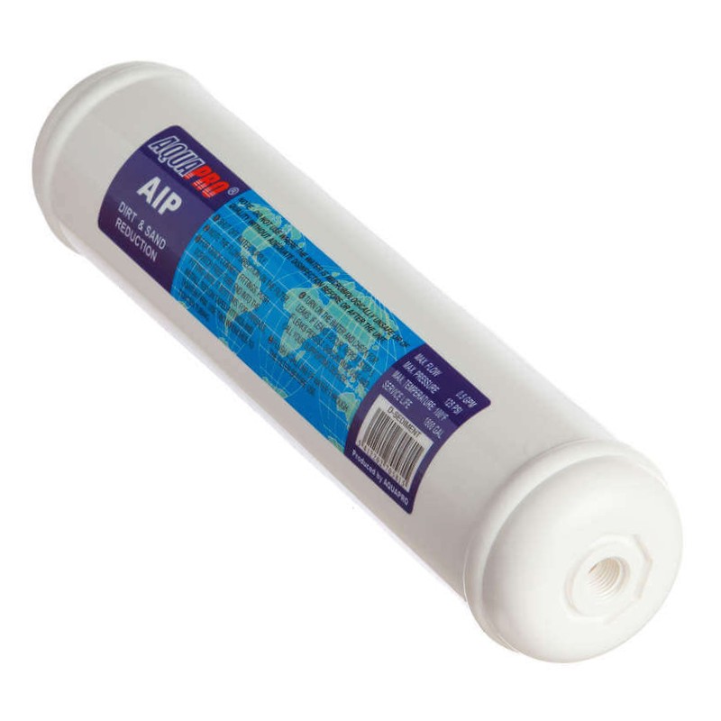 AQUAPRO – Filtre sédiments en lignes (AIP-25), 10 x 2,5 pouces 25 x 6 cm