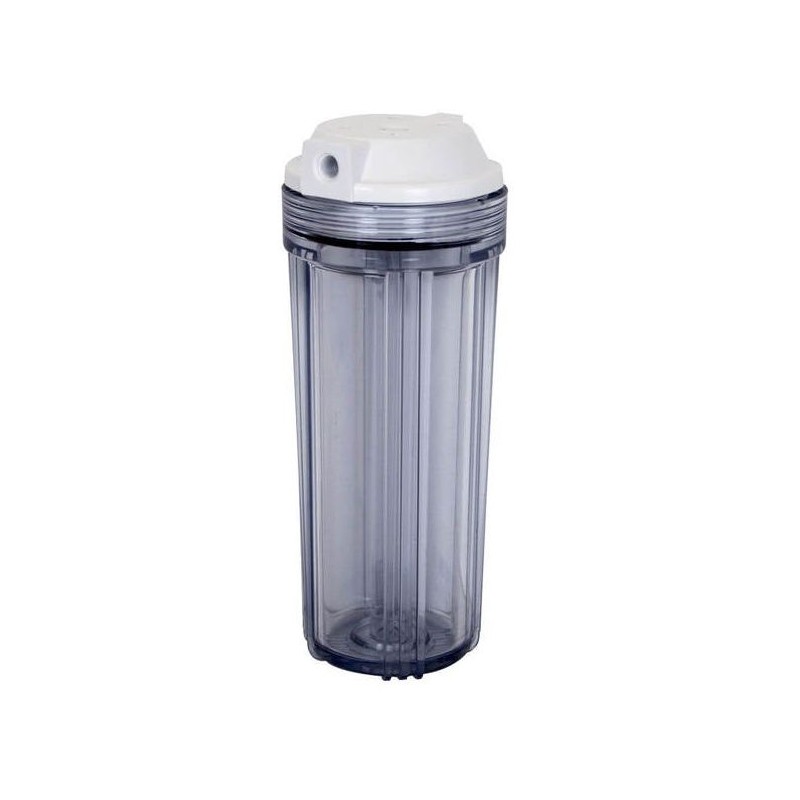 Porte filtre 25 cm (10 pouces), corps transparent, fileté 1/4
