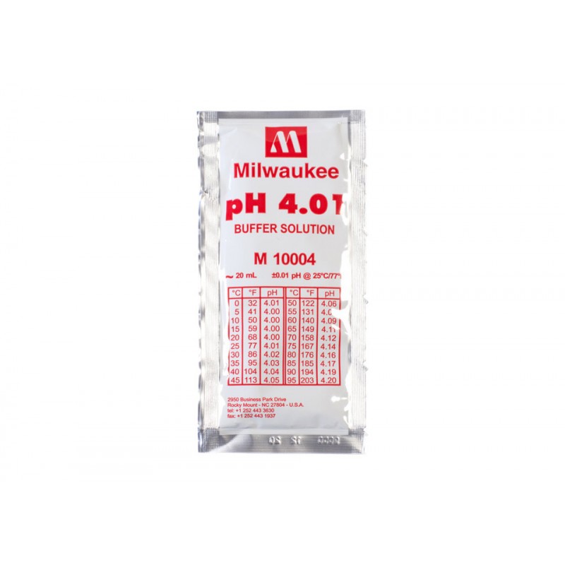 Solution de calibrage pH 4,01 - 20ml - MILWAUKEE