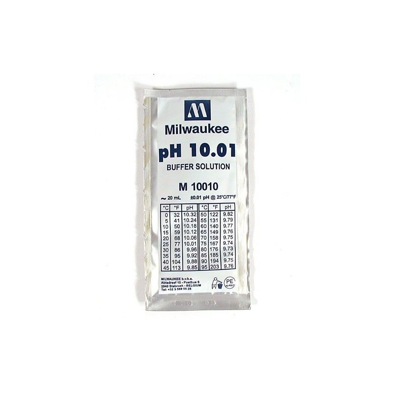 Solution de calibrage pH 10,01 - 20ml - MILWAUKEE