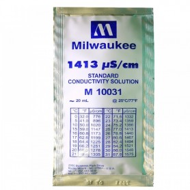 Solution de calibrage conductivité 1413 micro siemens - 20ml - MILWAUKEE