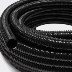Tuyau cannelé noir renforcé diam. 25, le ml
