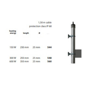 SCHEGO - Chauffage titane - 300W
